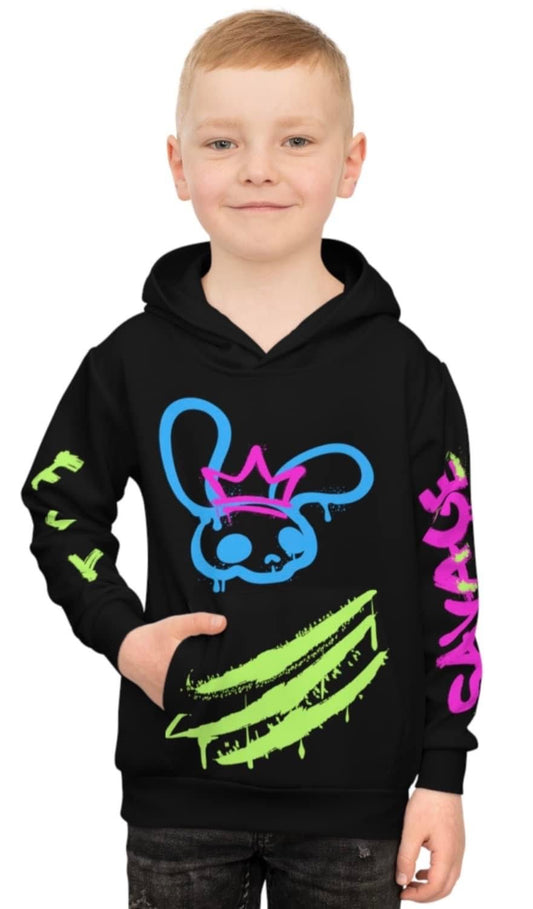 Children’s Fly Savage Mad Bunny Hoodie